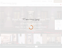 Tablet Screenshot of paris-hotel-magda.com